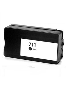 Compatible HP 711 - HP CZ133A - Noir - Cartouche d'encre compatible