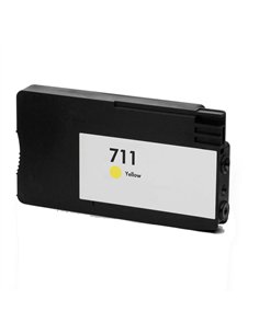 Compatible HP 711 - HP CZ132A - Jaune - Cartouche d'encre compatible
