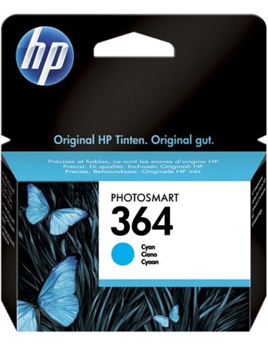 HP 364 - HP CB318EE - Cyan - Cartouche HP