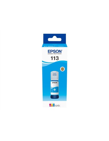 Epson 113 - Epson C13T06B240 - EcoTank 113 - Cyan - Flacon d'encre Epson