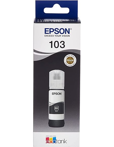 Epson 103 - Epson C13T00S14A10 - EcoTank 103 - Noir - Flacon d'encre Epson