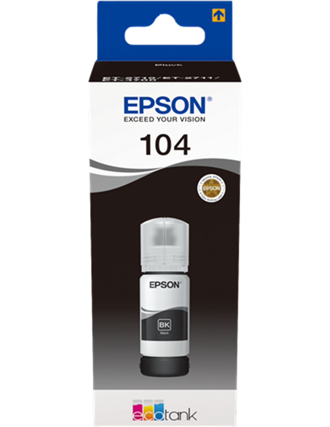 Epson 104 - Epson C13T00P140 - EcoTank 104 - Noir - Flacon d'encre Epson