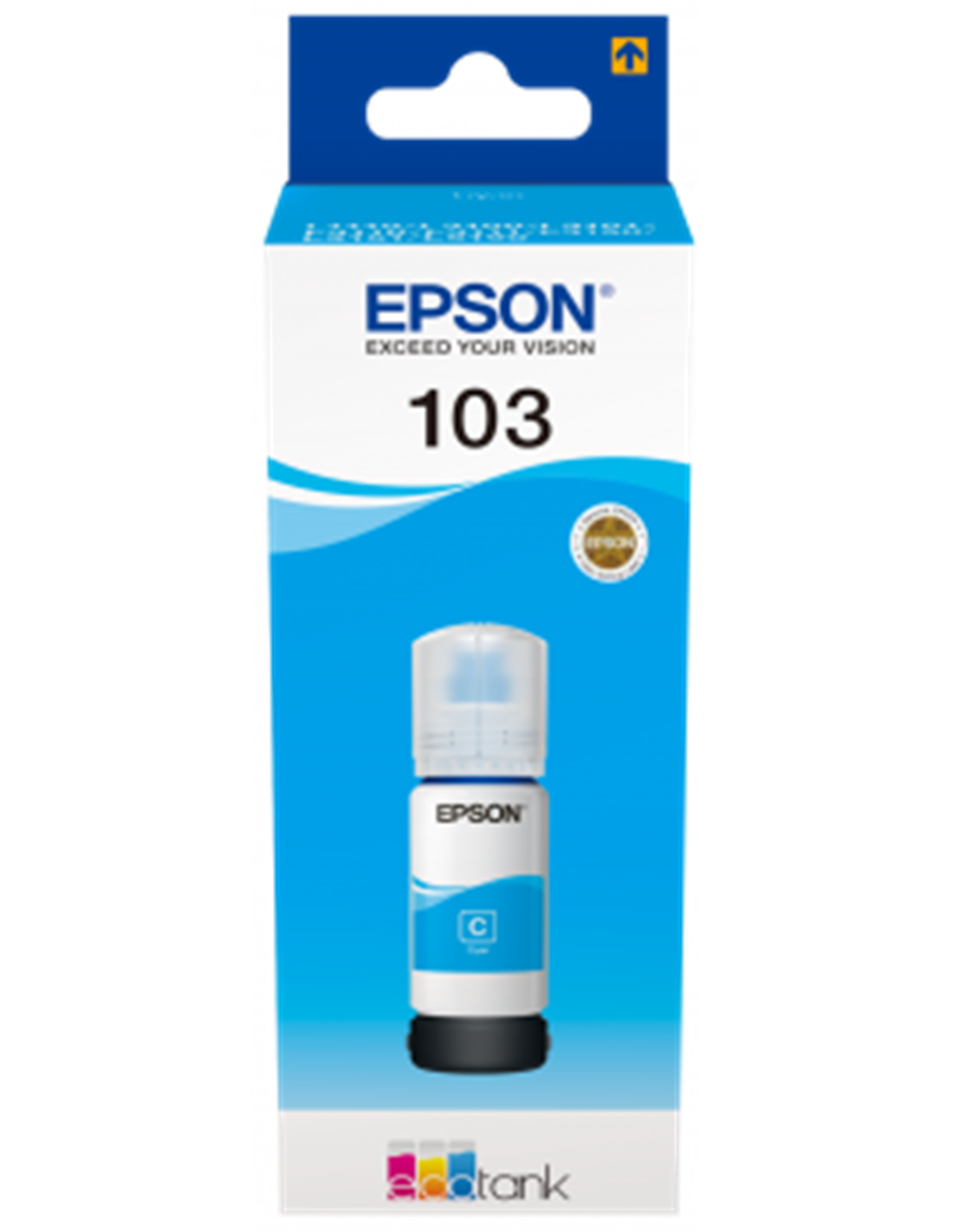 Epson 103 - Epson C13T00S24A10 - EcoTank 103 - Cyan - Flacon d'encre Epson