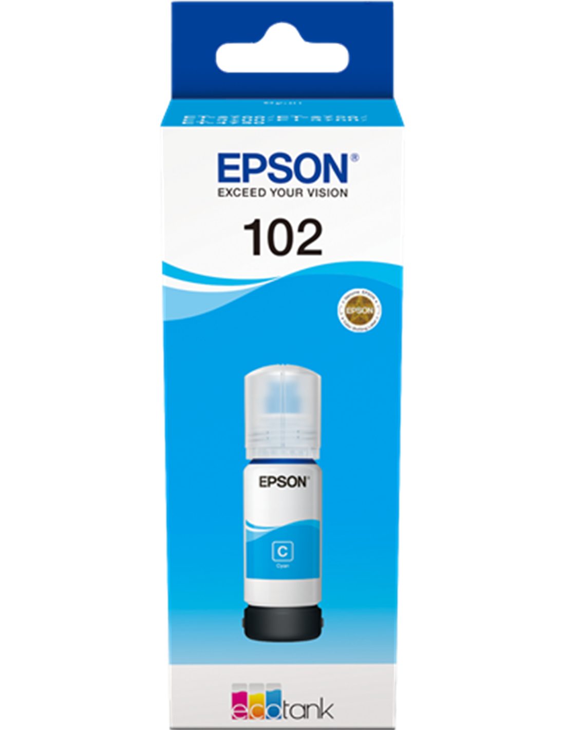 Epson 102 - Epson C13T03R240 - EcoTank 102 - Cyan - Flacon d'encre Epson