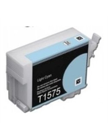 Compatible Epson T1575 - Epson  Tortue - Cyan light - Cartouche Epson