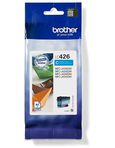 Brother LC- 426 Cyan pour Brother MFC-J4340DWW, Brother MFC-J450DW, Brother MFC-J4540DWL