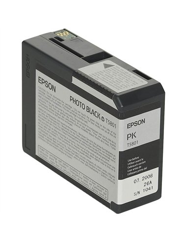 T5801 Noir Photo Cartouche jet d'encre Epson