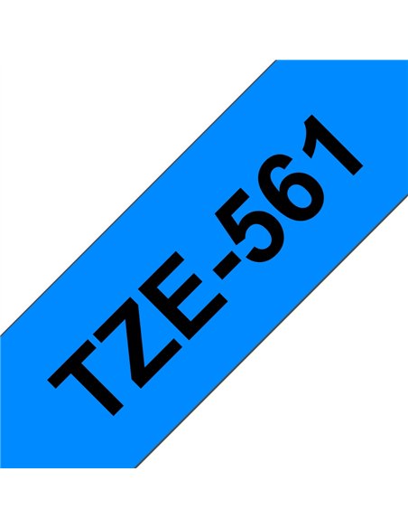 Brother TZe561 Cinta Laminada Generica de Etiquetas - Texto Noir sobre fondo Bleu - Ancho 36mm x 8 metros