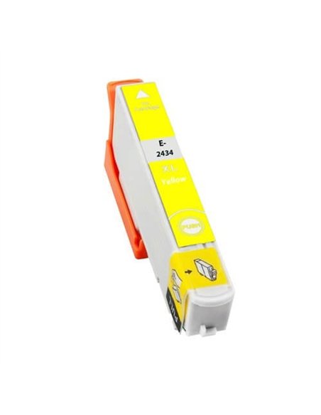 Epson T2434 - Epson 24XL -Epson  Elephant - Jaune - Cartouche Compatible