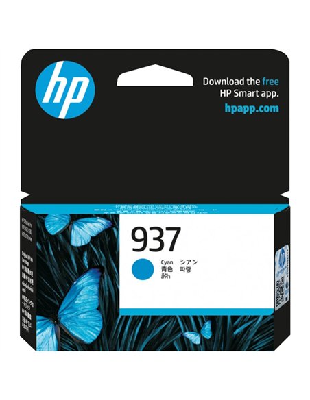 HP 937 - HP 4S6W2NE - Cyan - Cartouche HP