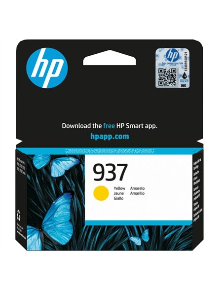 HP 937 - HP 4S6W4NE - Jaune - Cartouche HP