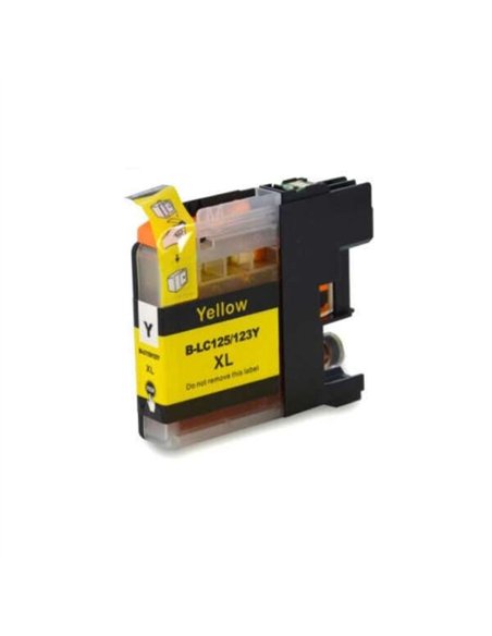 Brother LC-125XLY - Jaune - Cartouche d'encre Compatible XL Brother