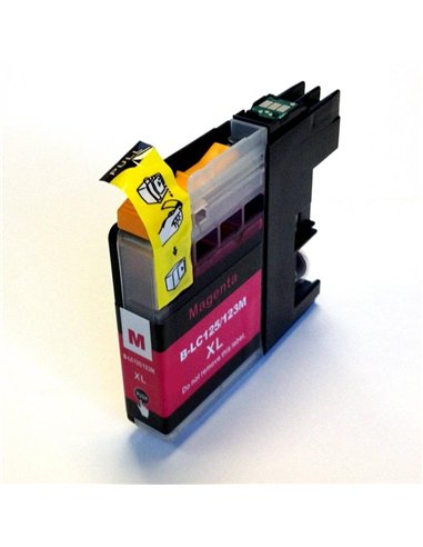 Brother LC-123M - Magenta - Cartouche d'encre Compatible Brother
