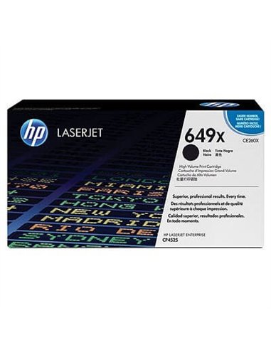 HP 649X - HP CE260X - Noir - Toner XL HP