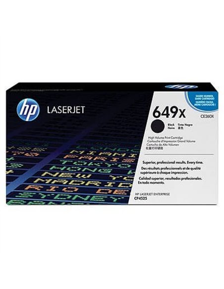 HP 649X - HP CE260X - Noir - Toner XL HP