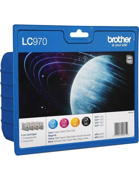 LC-970VALBP - Noir / Couleurs - Pack de Cartouches Brother (4 cartouches)