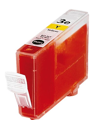 BCI-3EY - Jaune - Cartouche compatible  Jet d'Encre Canon