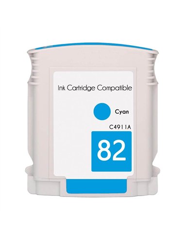 C4911A - 82 - Cyan - Cartouche Compatible jet d'encre Haute Capacité HP