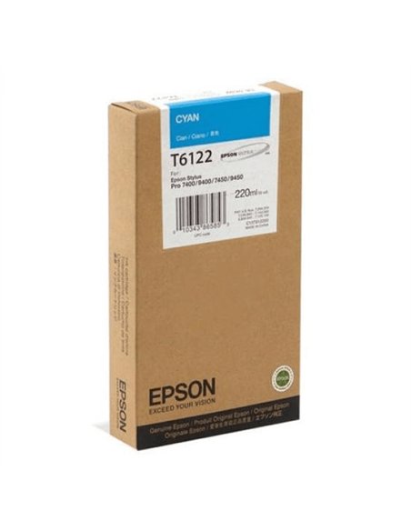 T6122 - Cyan - Cartouche Epson