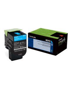 Lexmark 802C - Cyan - Cartouche de toner Lexmark