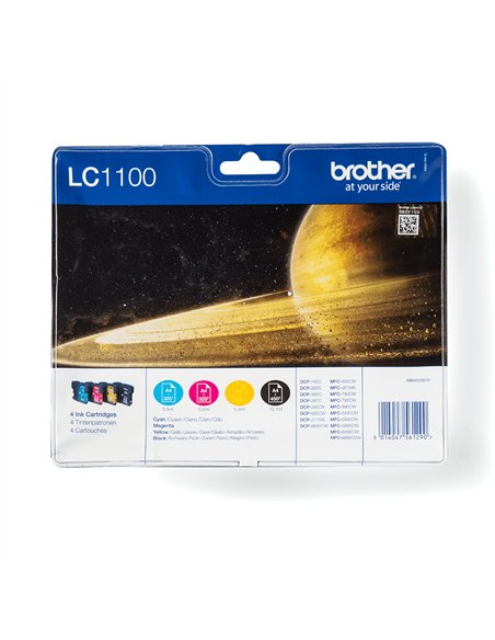 Brother LC1100 - LC1100VALBP - Pack de 4 Cartouches