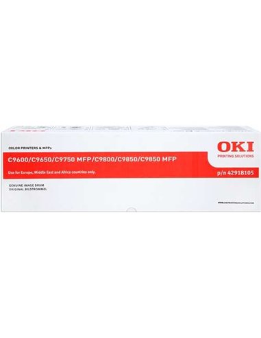 OKI C9600/C9650/C9655/C9800/C9850 - 42918105 - Jaune