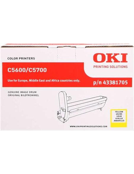 OKI C5600/C5700 - 43381705 - Jaune - Tambour