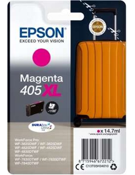 Epson 405XL - C13T05H34010 - Valise - Magenta - Cartouche