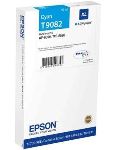 Epson T9082 - C13T908240 - Cyan - Cartouche