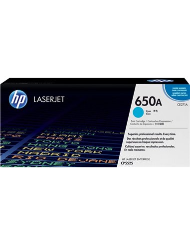HP CE271A - 650A - Cyan - Toner