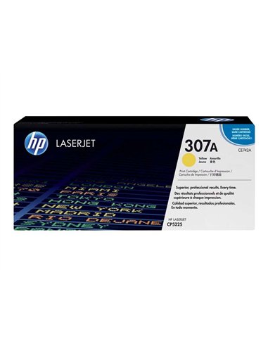 HP CE742A - 307A - Jaune - Toner