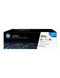 HP 304A - HP CF372AM - Cyan / Magenta / Jaune - Toners HP 2