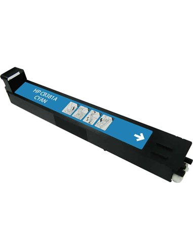 HP 824A - HP CB381A - Cyan - Cartouche Compatible HP